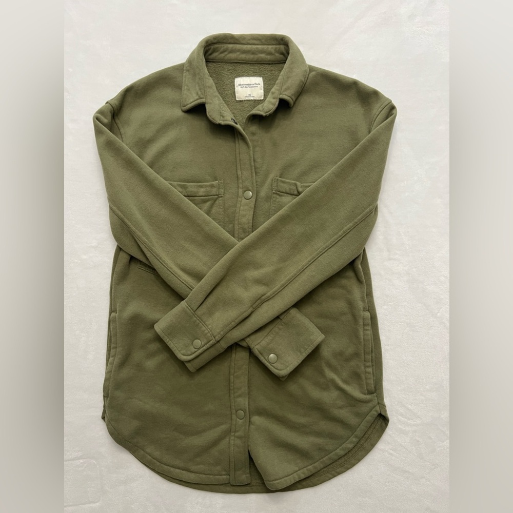 Abercrombie Fleece Shirt Jacket Soft A&F - Picture 7 of 7